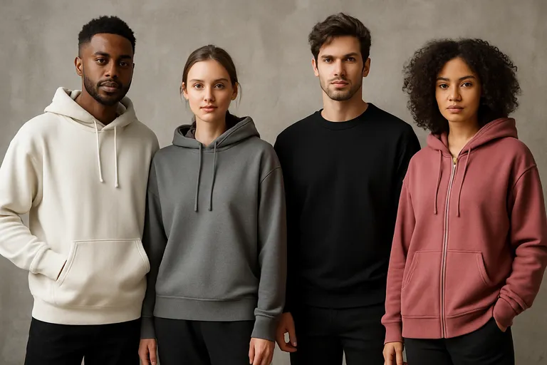 Verschillende stijlen en pasvormen van hoodies